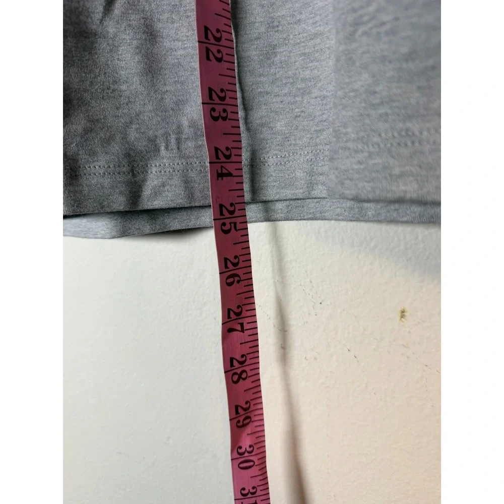 NINETY PERCENT Oversized Grey Marl Organic Cotton T Shirt Size S - Picture 7 of 8